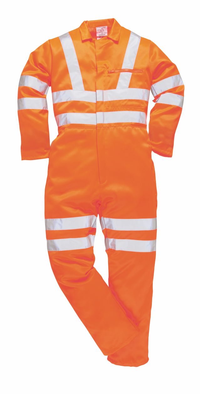RT42 Hi Vis Poly/cotton Coverall GO/RT